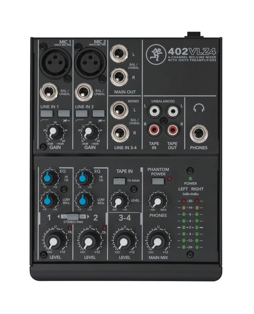 Mackie 402VLZ4 4-Channel Ultra-Compact Mixer | Rent Video Gear